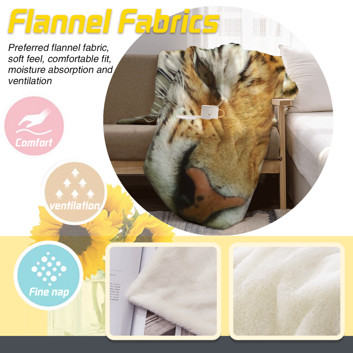 Twilight & Rhapsody Playful Graphic Plush Flannel Throw