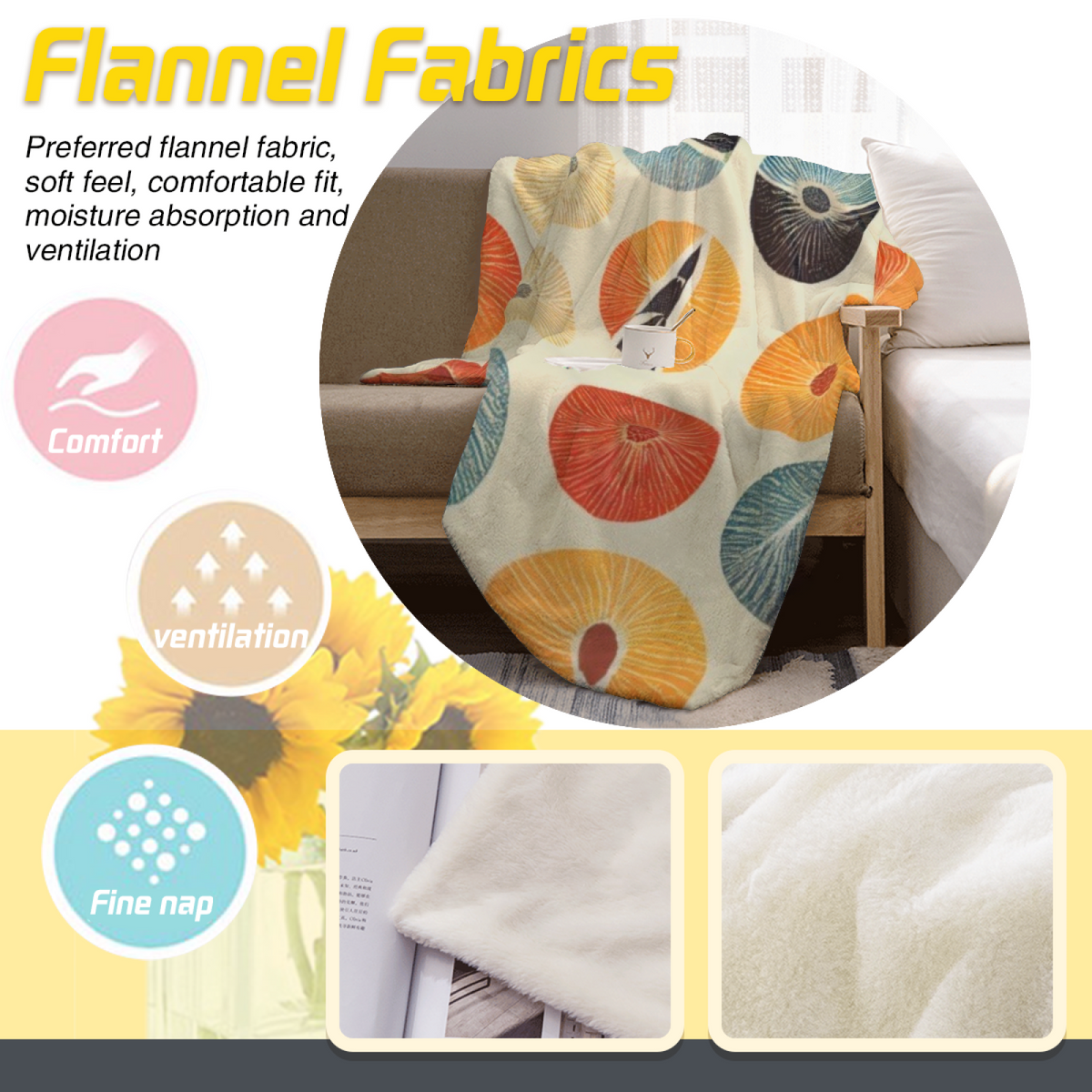 Festival Prism Expressive Print Flannel Sofa Throw in Dusty Lilac