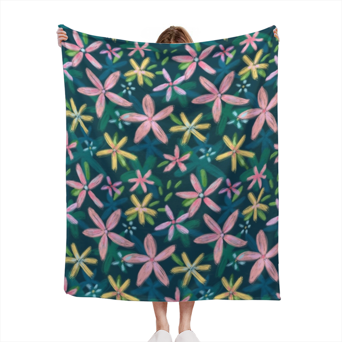 Evergreen Cove Inspired Cozy Flannel Bed Blanket ¨C Soft Neutral Palette