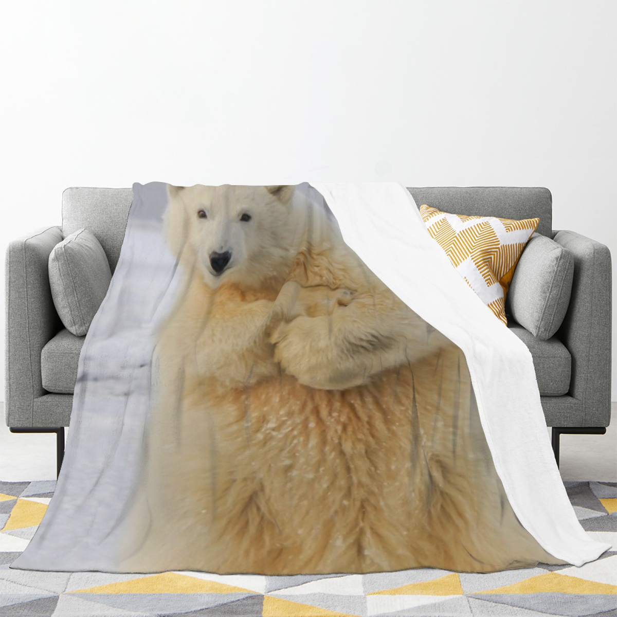 Pastel Multicolor Silver Tapestry All-Season Flannel Blanket