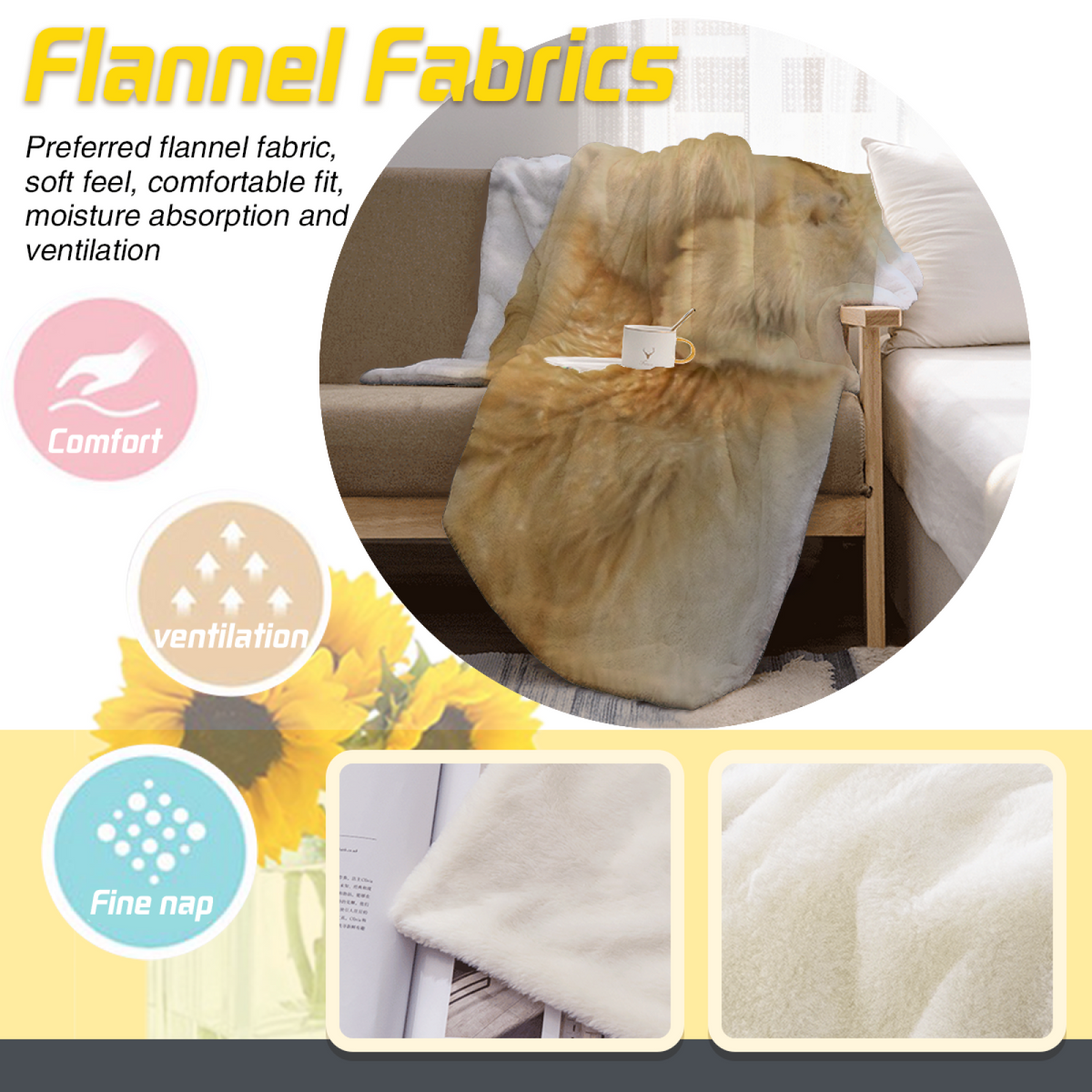 Pastel Multicolor Silver Tapestry All-Season Flannel Blanket
