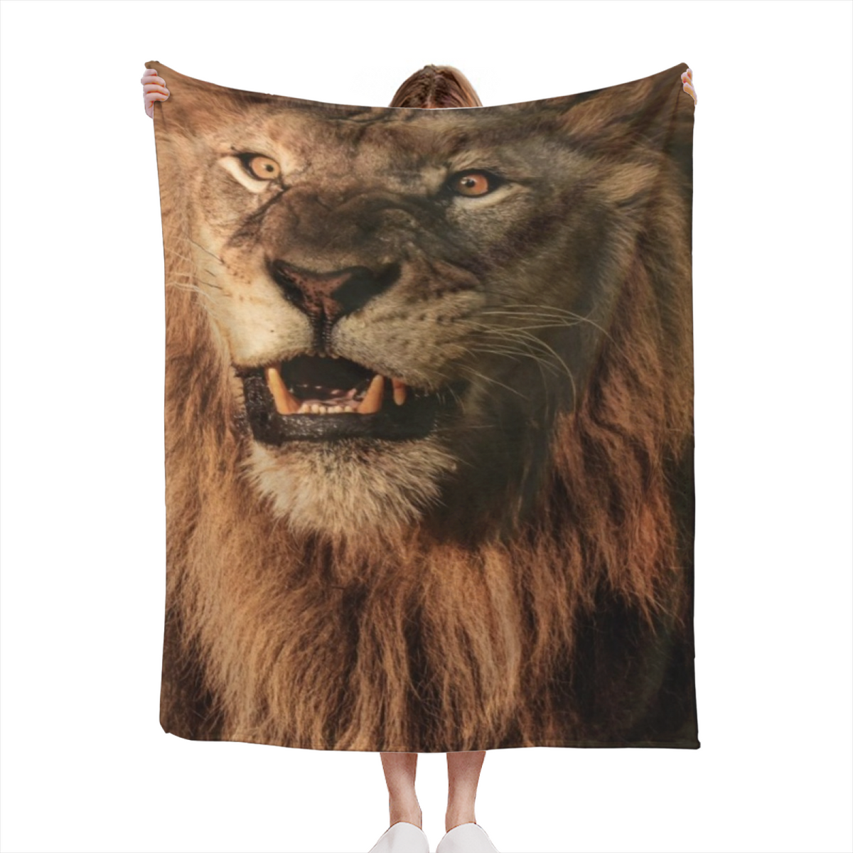 Amber Glow Artistic Pattern Flannel Throw Blanket