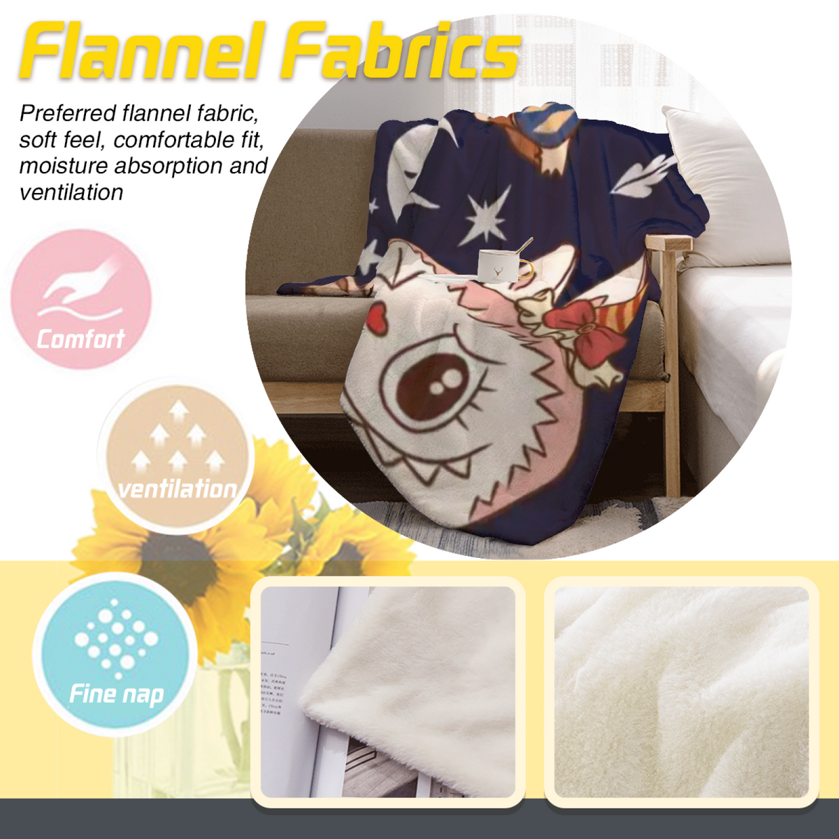 Hazy Carnival Muted Sage Art Decorative Flannel Blanket
