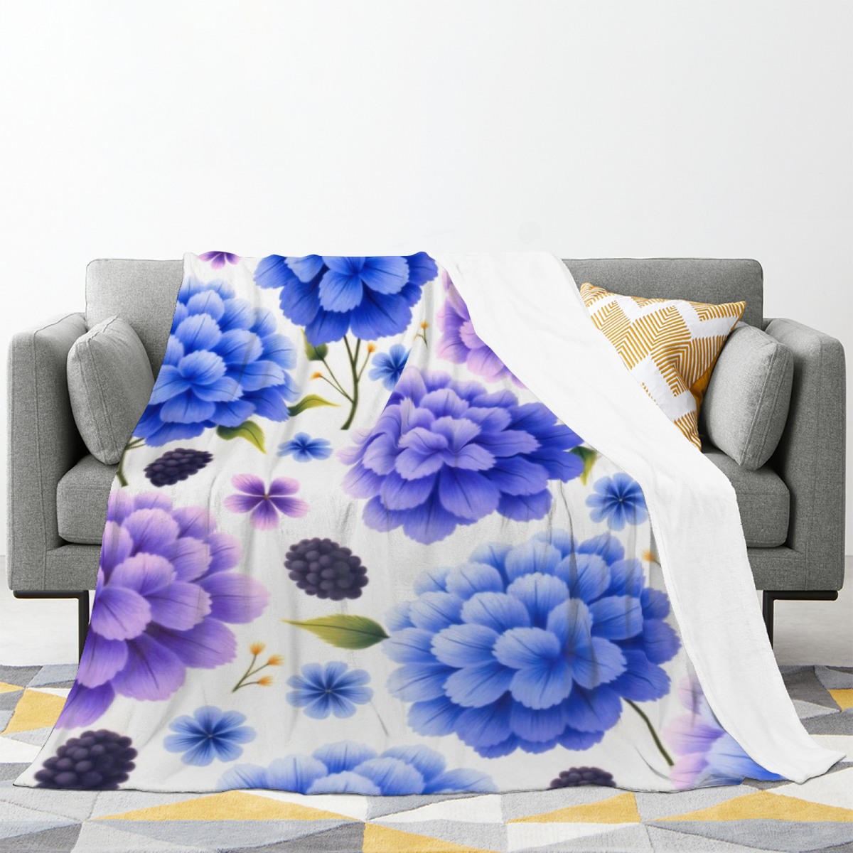Soft Minimalist All-Season Flannel Blanket ¨C Coastal Grove Collection