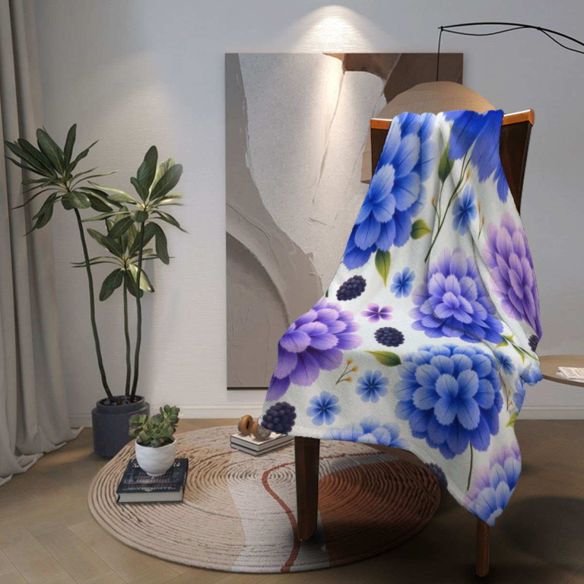 Soft Minimalist All-Season Flannel Blanket ¨C Coastal Grove Collection