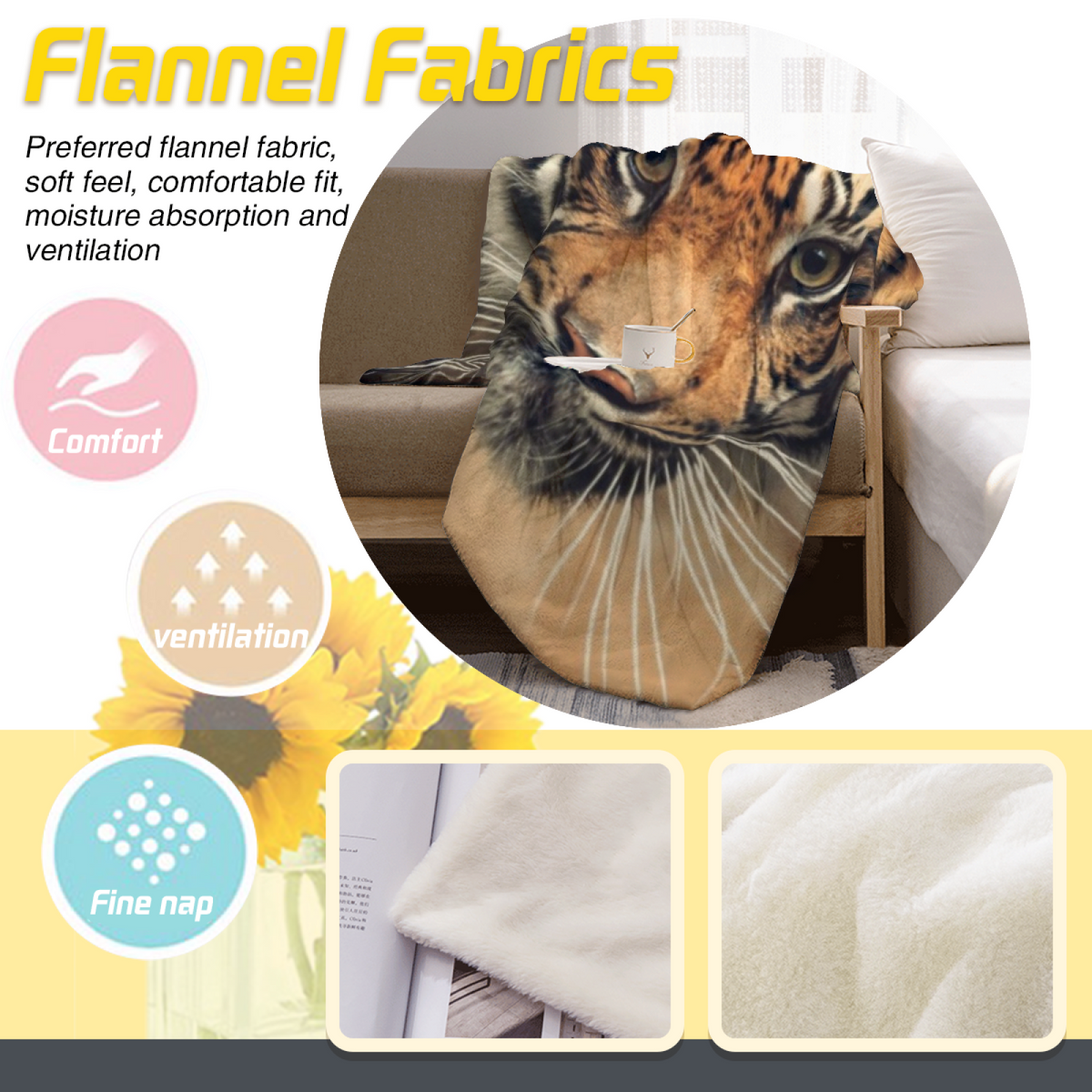 Seaside Ripple Soft Flannel Blanket in Dusty Lilac