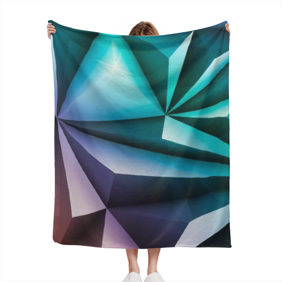 Earthy Neutral Hazy Atlas Soft Flannel Blanket ¨C Contemporary Pattern