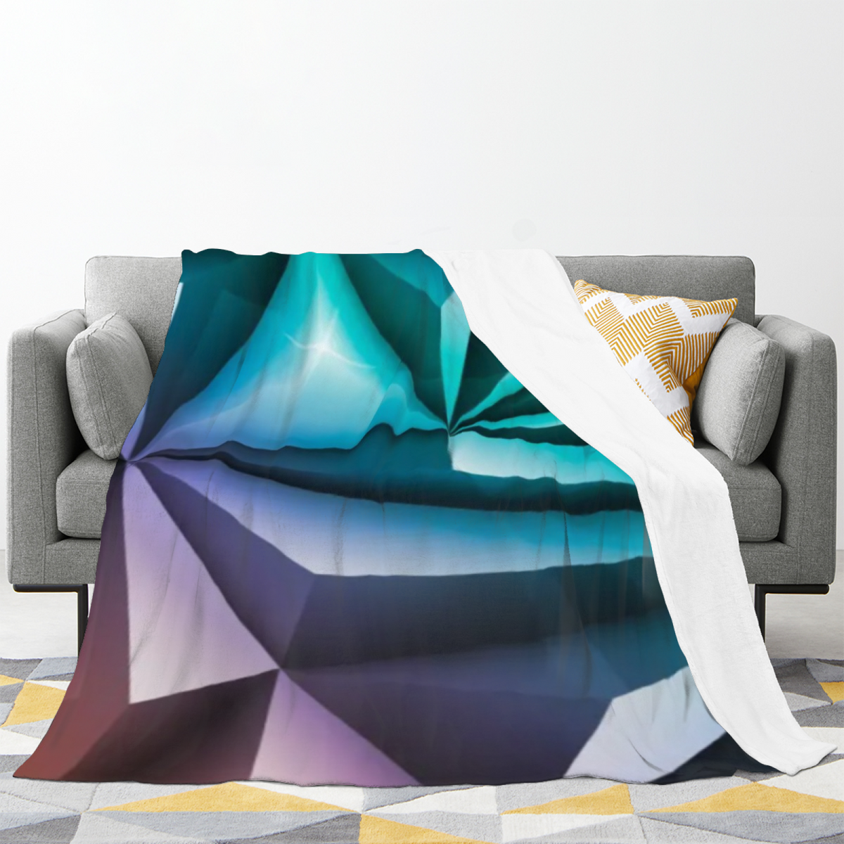 Earthy Neutral Hazy Atlas Soft Flannel Blanket ¨C Contemporary Pattern