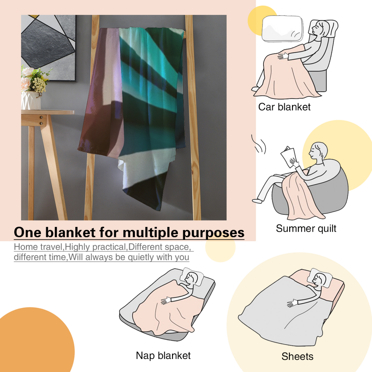 Earthy Neutral Hazy Atlas Soft Flannel Blanket ¨C Contemporary Pattern