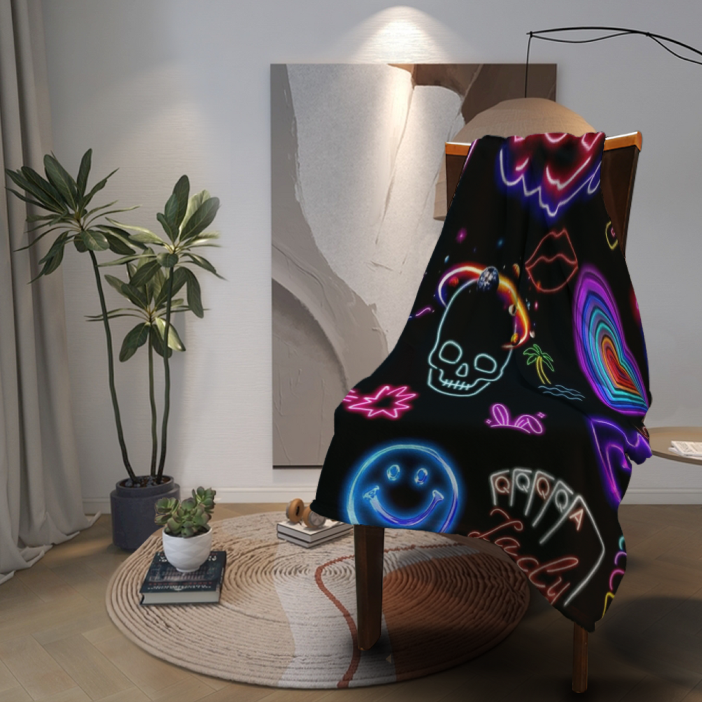 Abstract Graphic Throw Blanket ¨C Stylish Decorative Contemporary Blanket