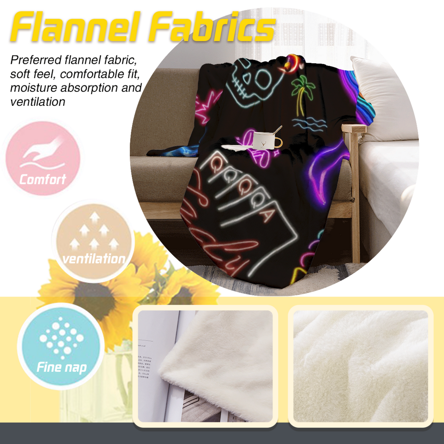 Abstract Graphic Throw Blanket ¨C Stylish Decorative Contemporary Blanket