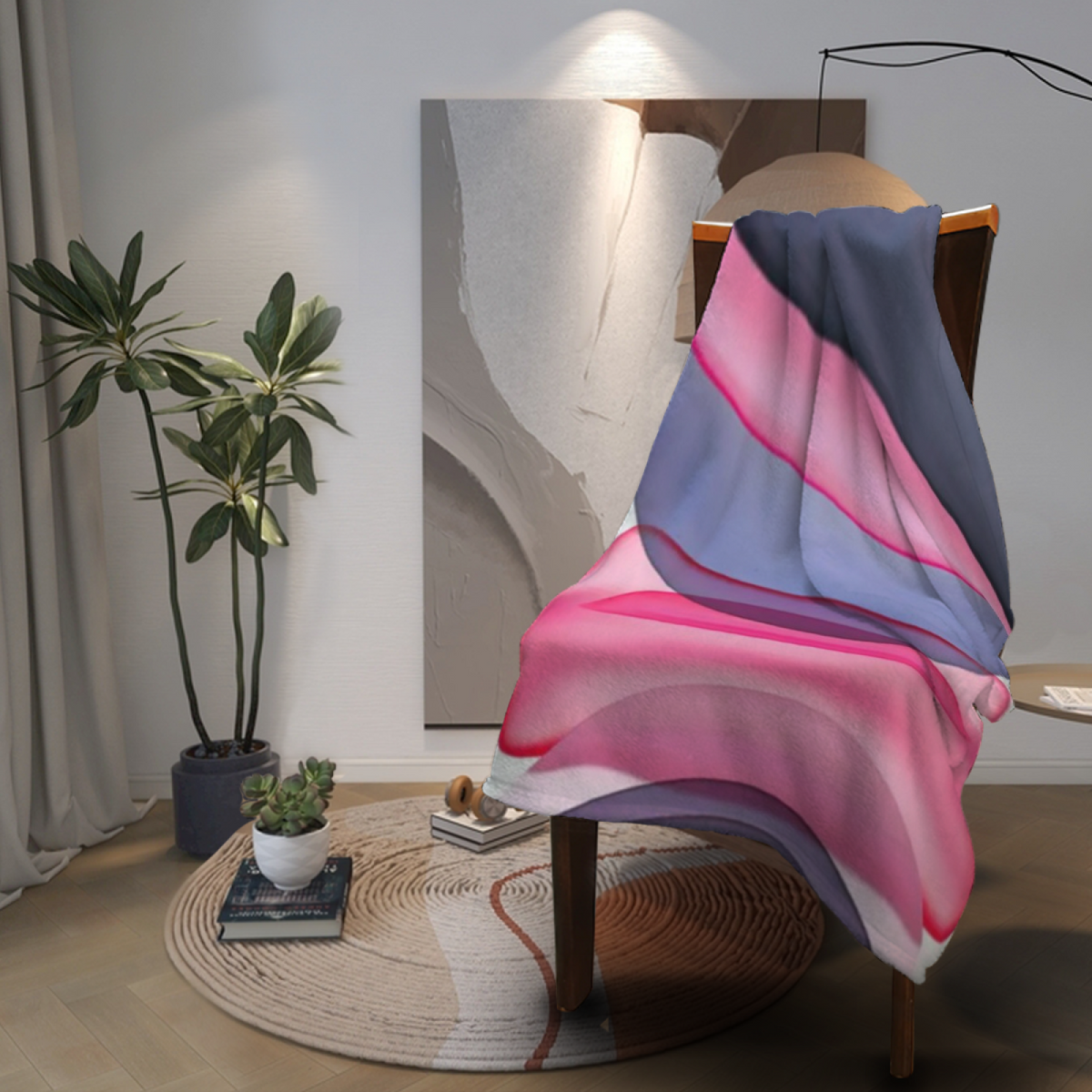 Soft Minimalist Plush Flannel Throw ¨C Burnished Tapestry Collection