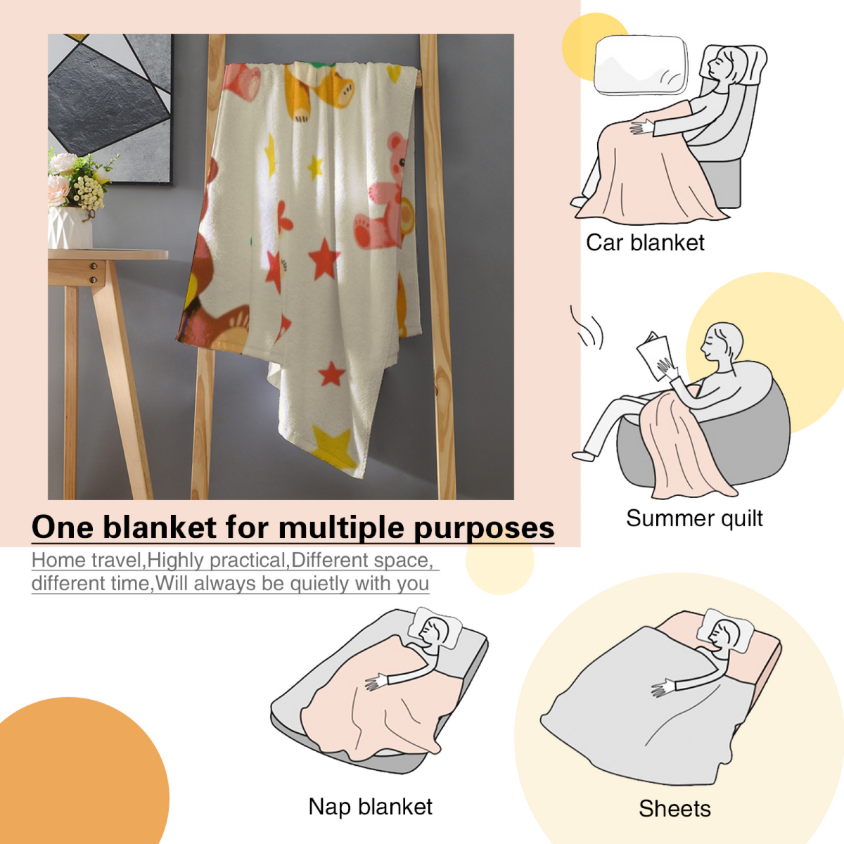 Alpine Sprout Muted Sage Art Flannel Throw Blanket