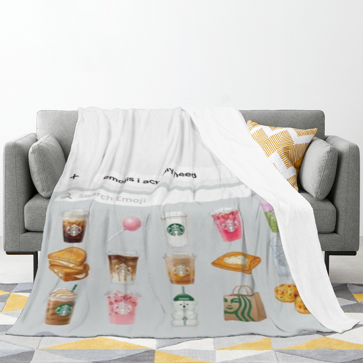 Riverstone Mirage Pastel Multicolor Modern Art Flannel Throw Blanket