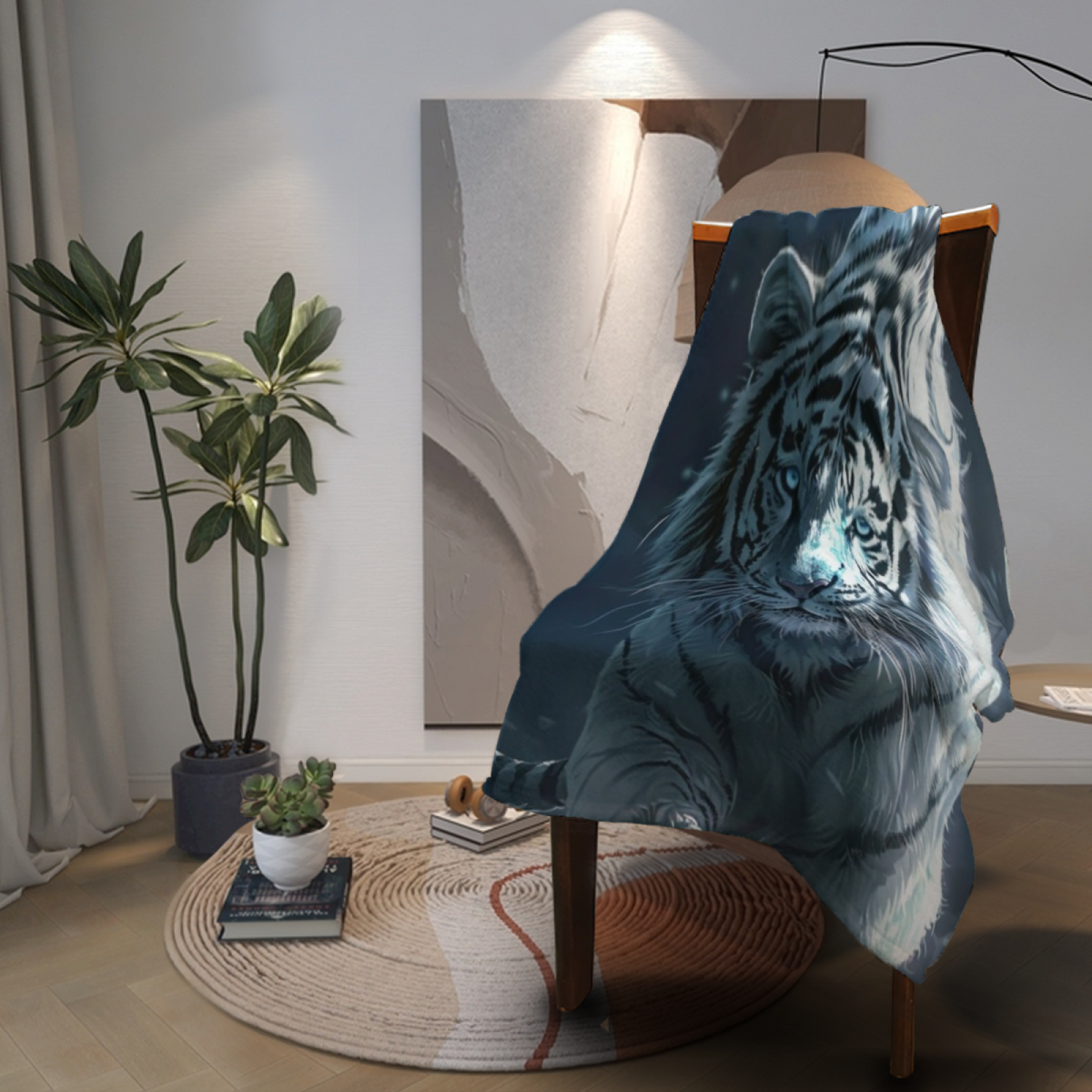 Soft Minimalist All-Season Flannel Blanket ¨C Festival Sprout Collection