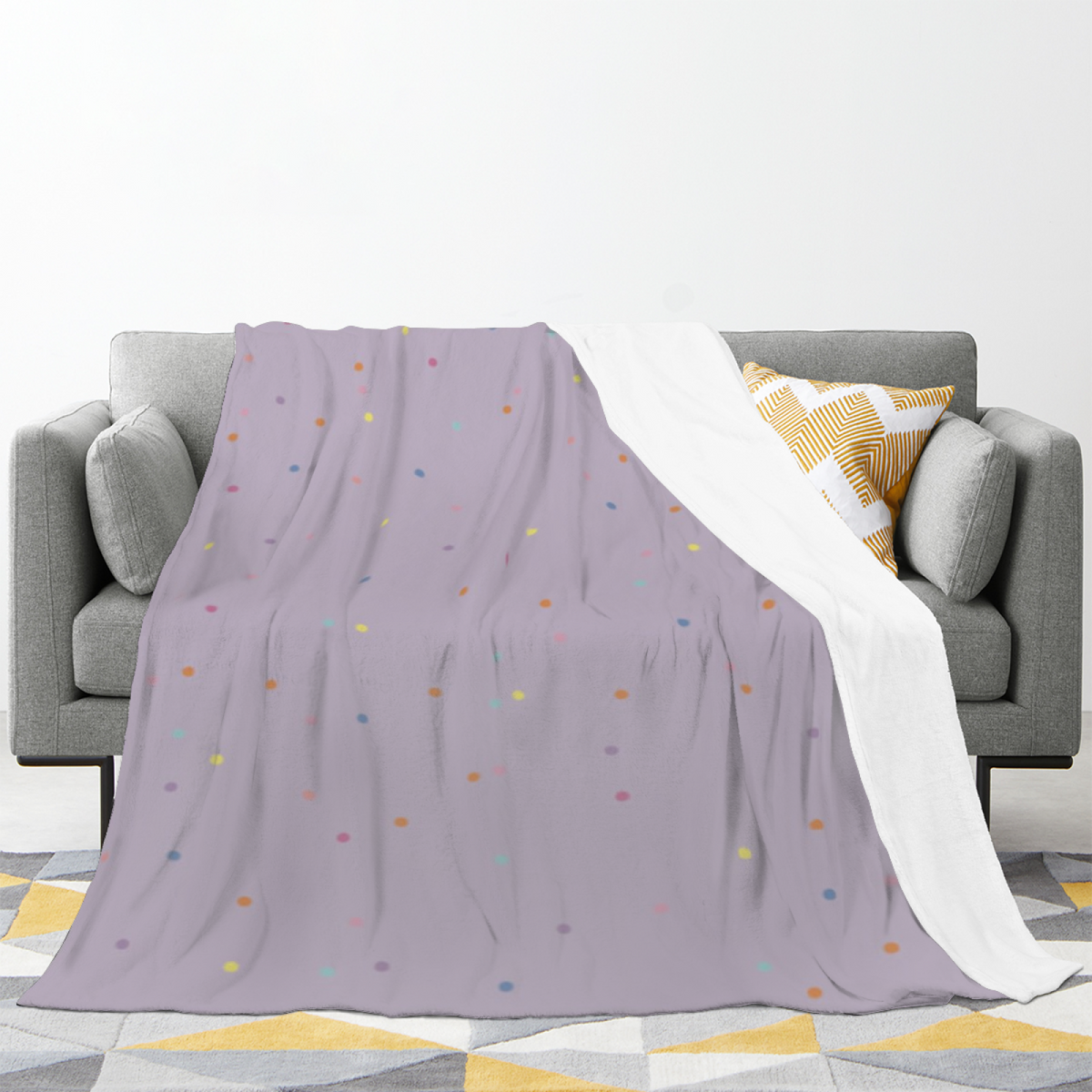 Soft Minimalist All-Season Flannel Blanket ¨C Sunwashed Wonder Collection