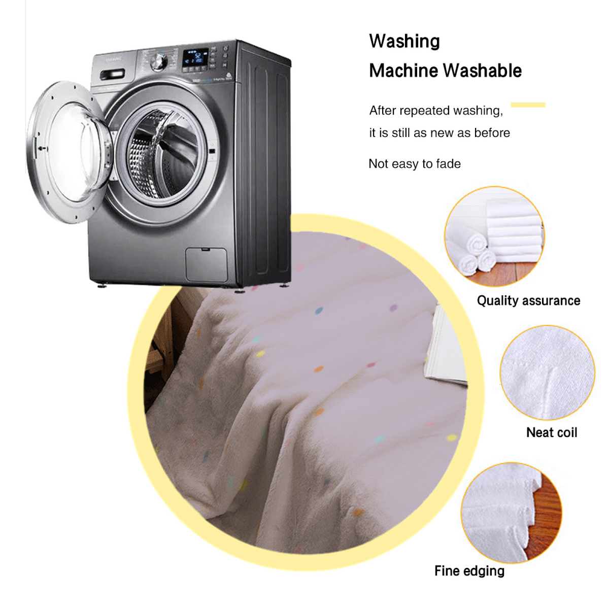 Soft Minimalist All-Season Flannel Blanket ¨C Sunwashed Wonder Collection