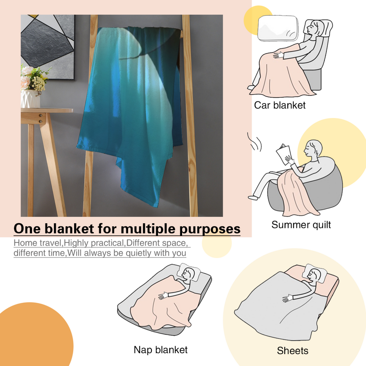 Desert Lantern Lightweight Flannel Throw in Dusty Lilac