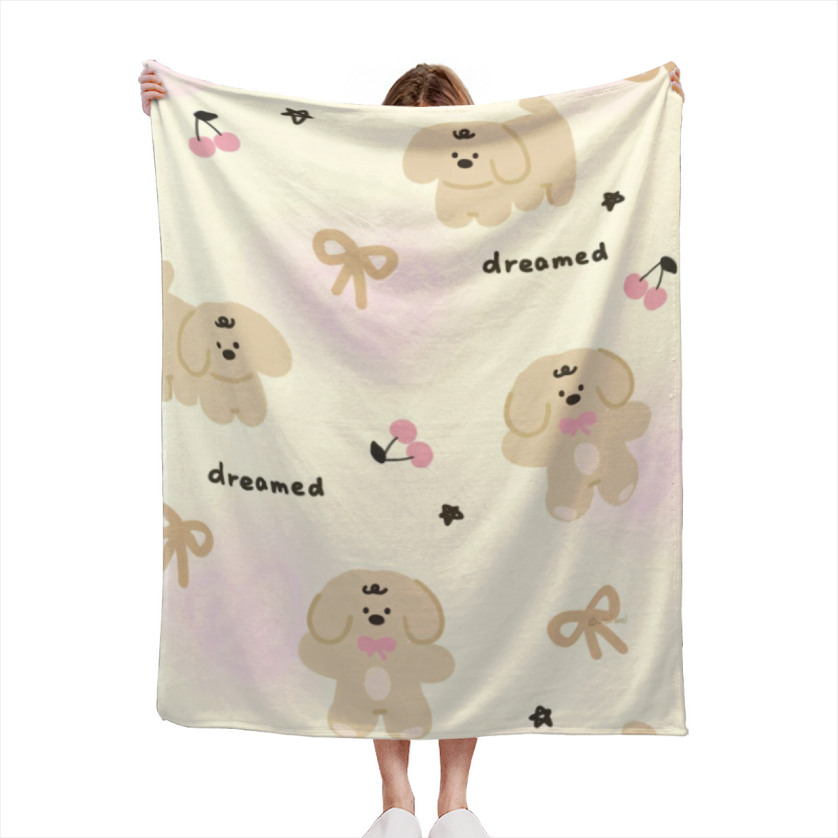 Eclectic Ivory Zephyr Muse All-Season Flannel Blanket
