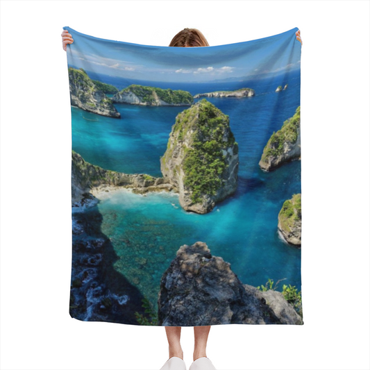 Contemporary Artistic Pattern Throw Blanket ¨C Stylish Cozy Home Blanket