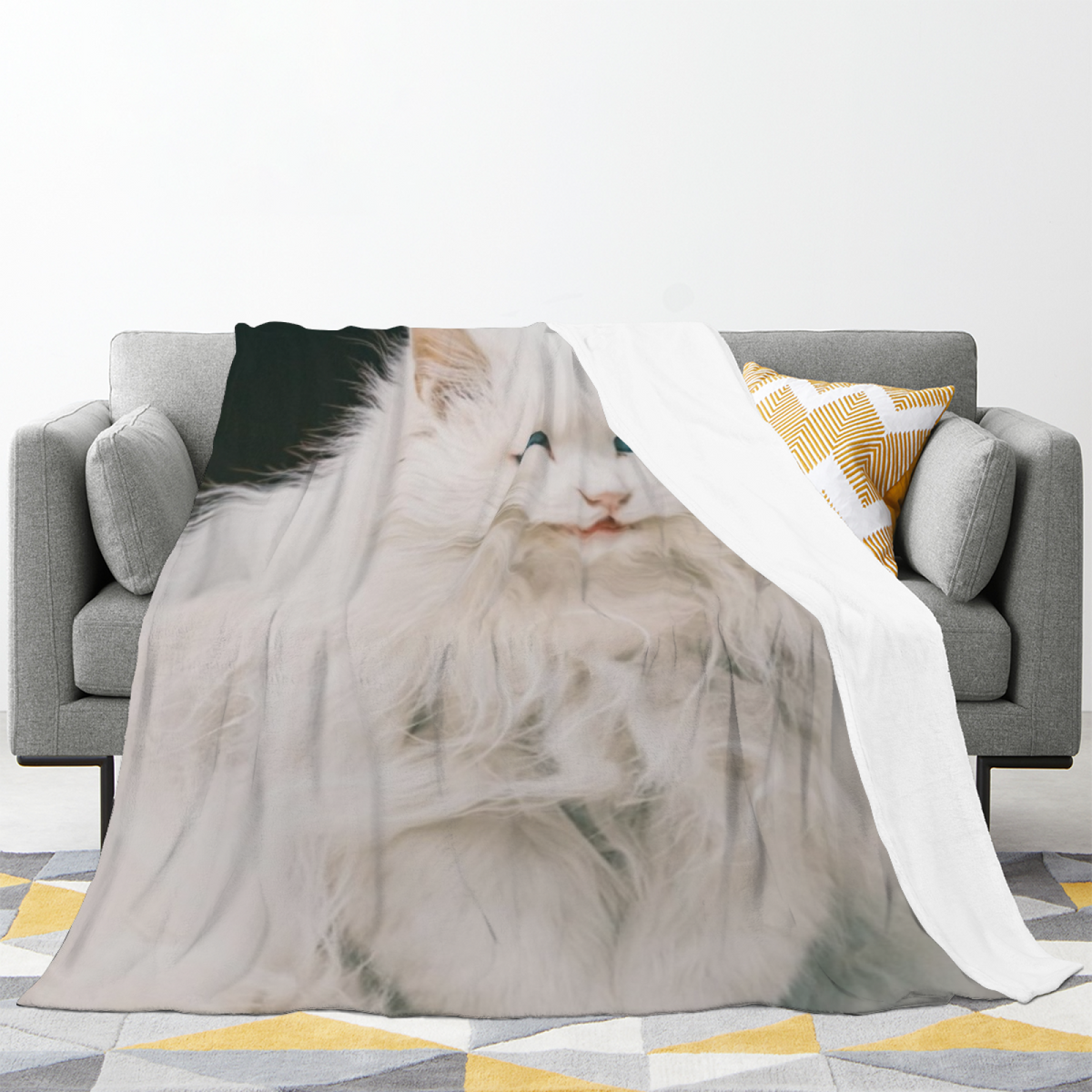 Cedar Whimsy Modern Pattern Decorative Flannel Blanket