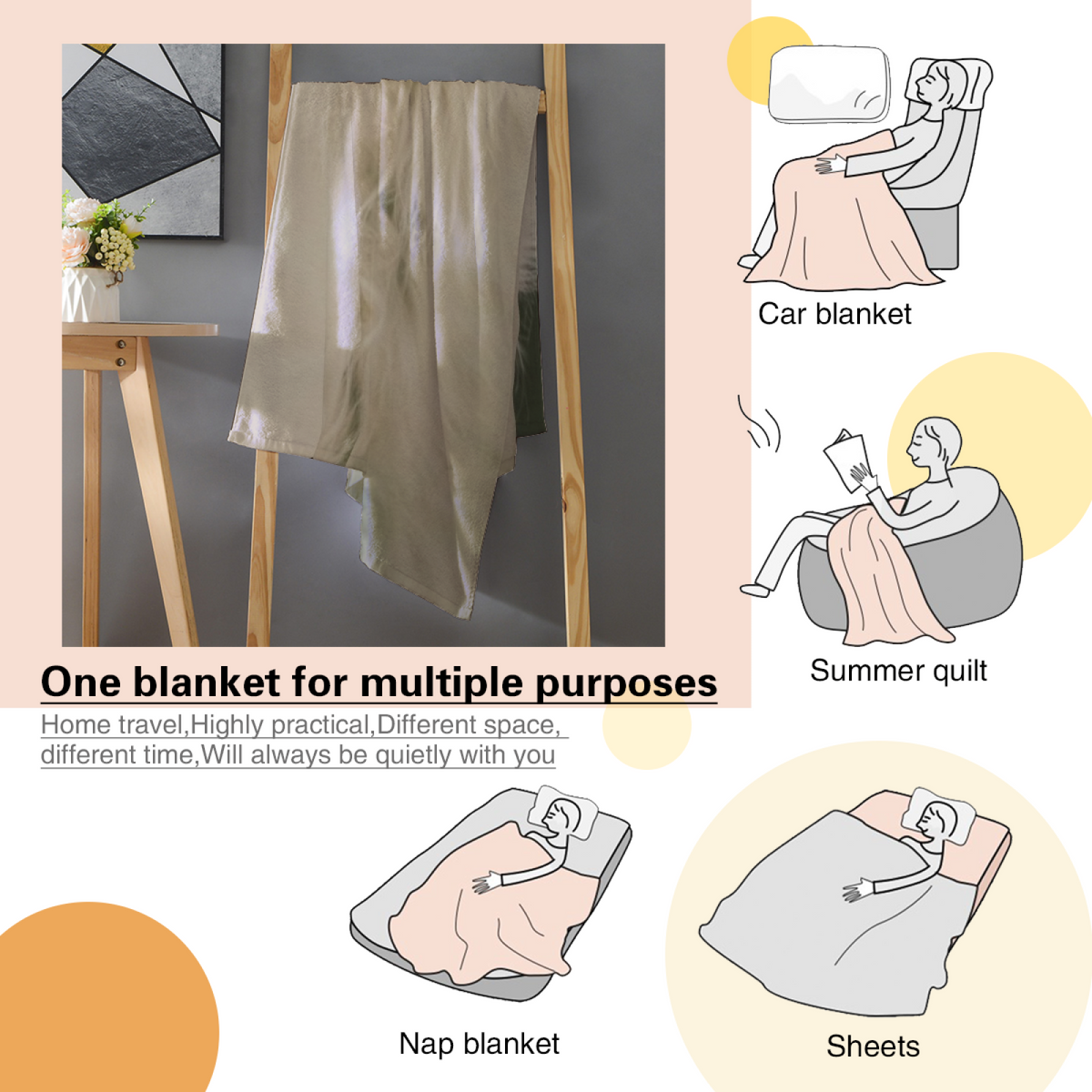 Cedar Whimsy Modern Pattern Decorative Flannel Blanket