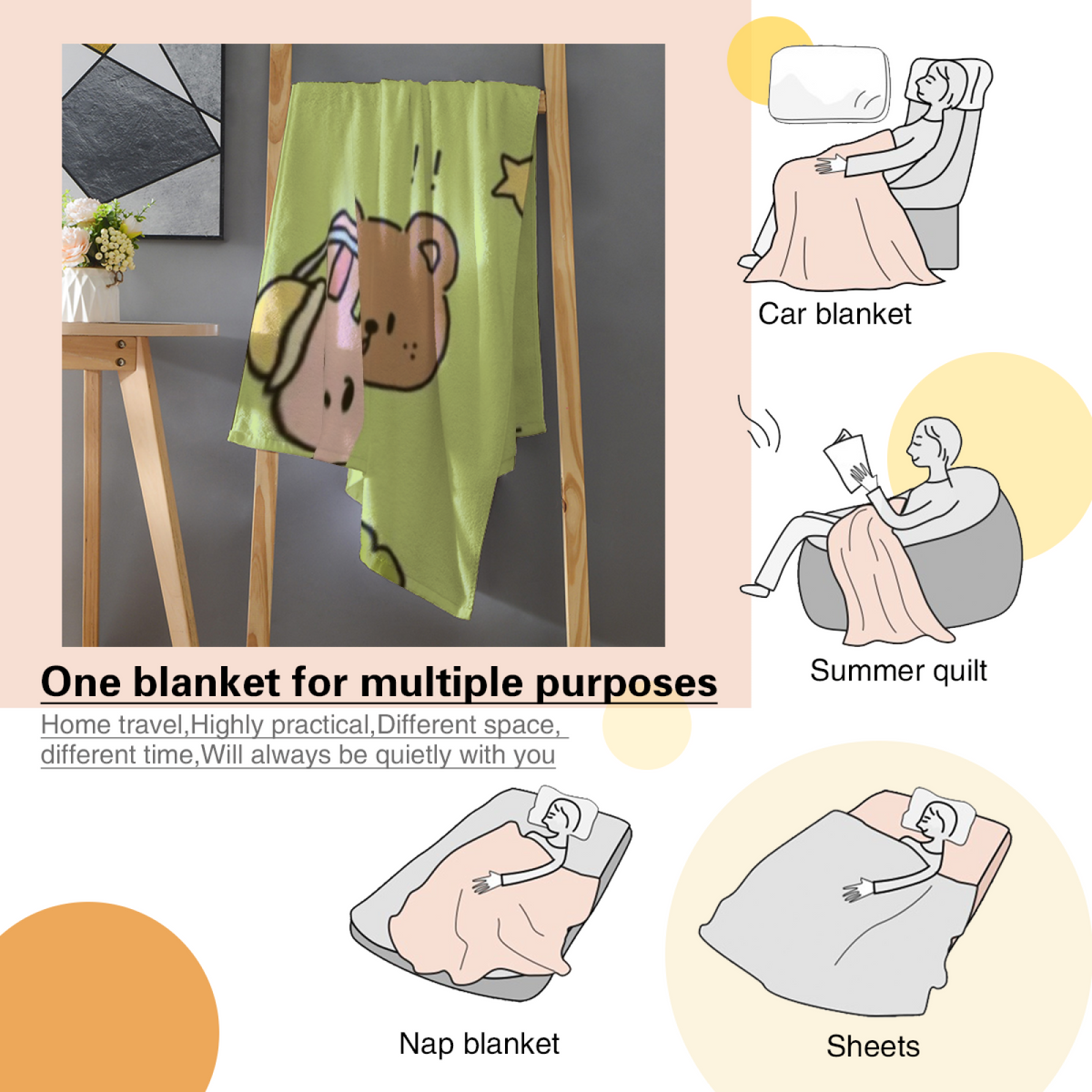 Flannel Throw Blanket with Prairie Sanctuary Cozy Cottage Artwork