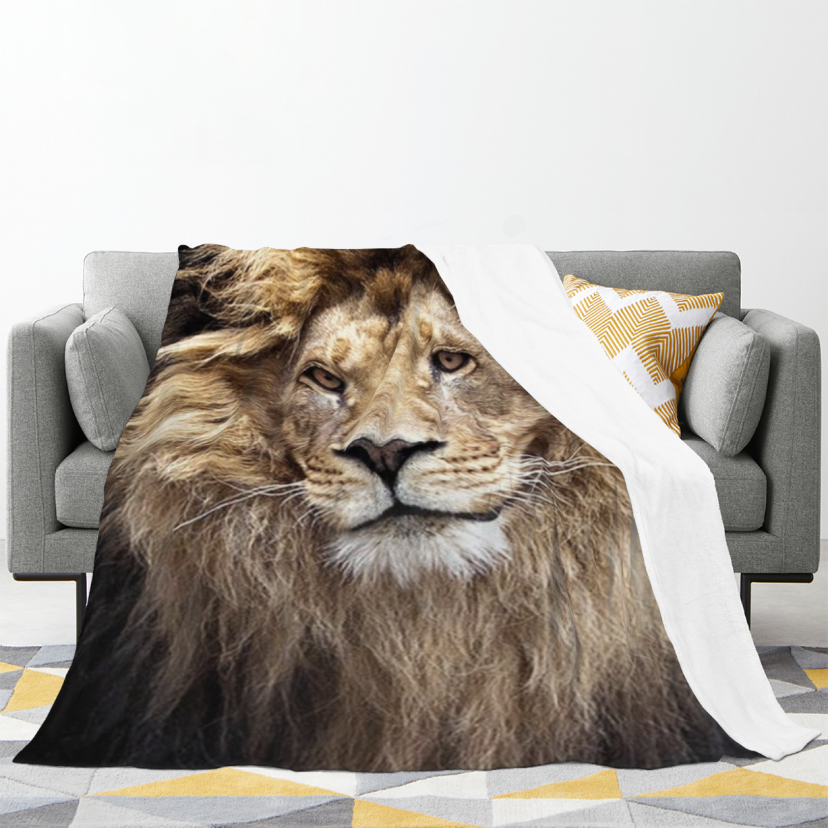 Celestial & Picnic Playful Graphic Plush Flannel Throw