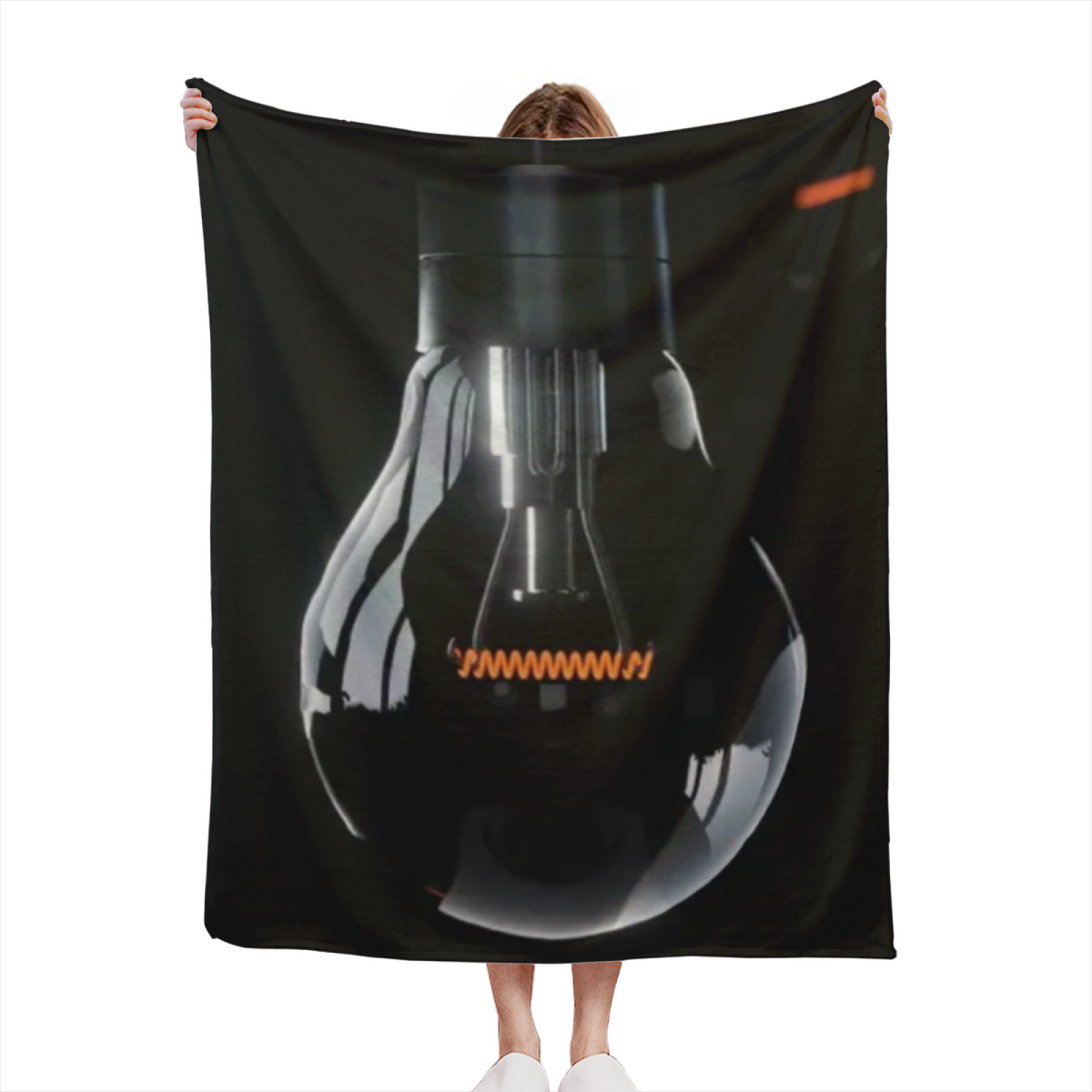 Soft Minimalist Plush Flannel Throw ¨C Marigold Lantern Collection