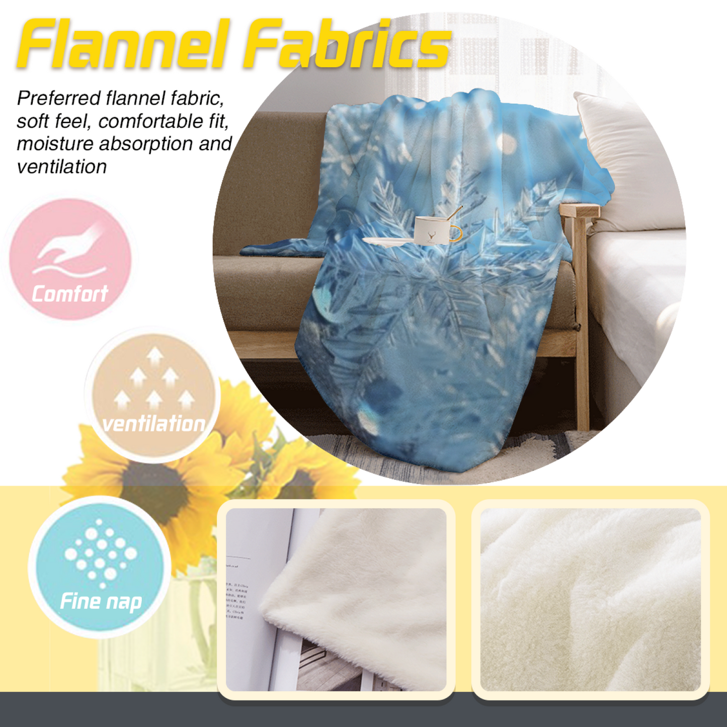 Colorful Artistic Throw Blanket ¨C Contemporary Decorative Cozy Home Blanket