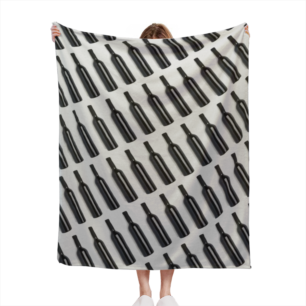 Watercolor & Wander Playful Graphic All-Season Flannel Blanket