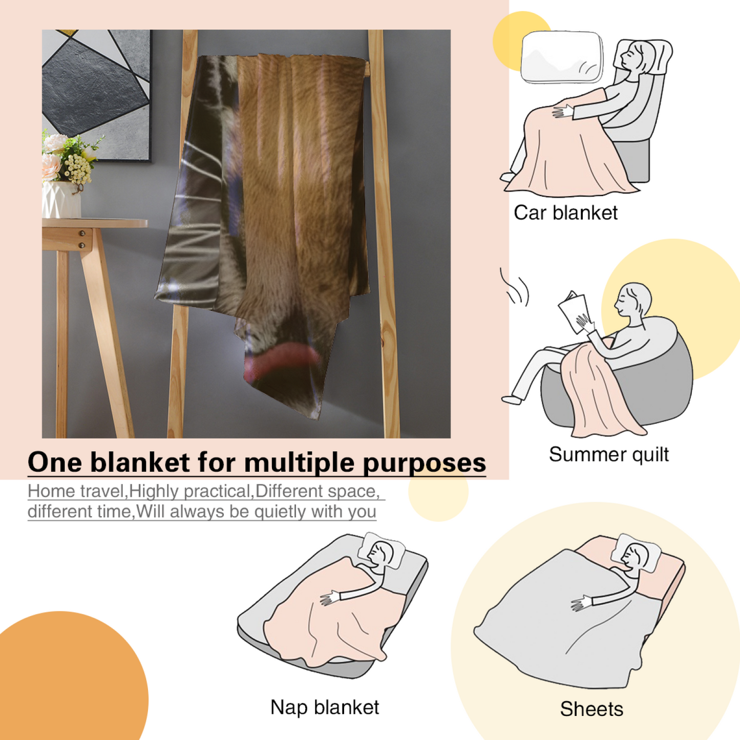 Space Explorer Flannel Throw Blanket ¨C Futuristic Astronaut and Planet Design