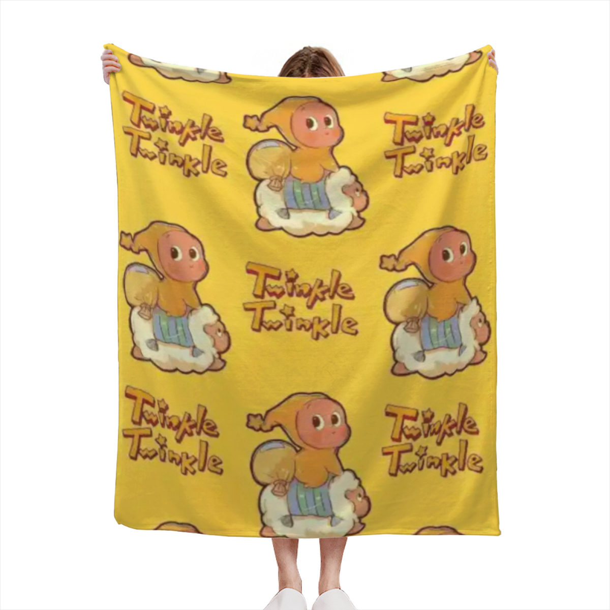 Hazy & Daydream Playful Graphic All-Season Flannel Blanket