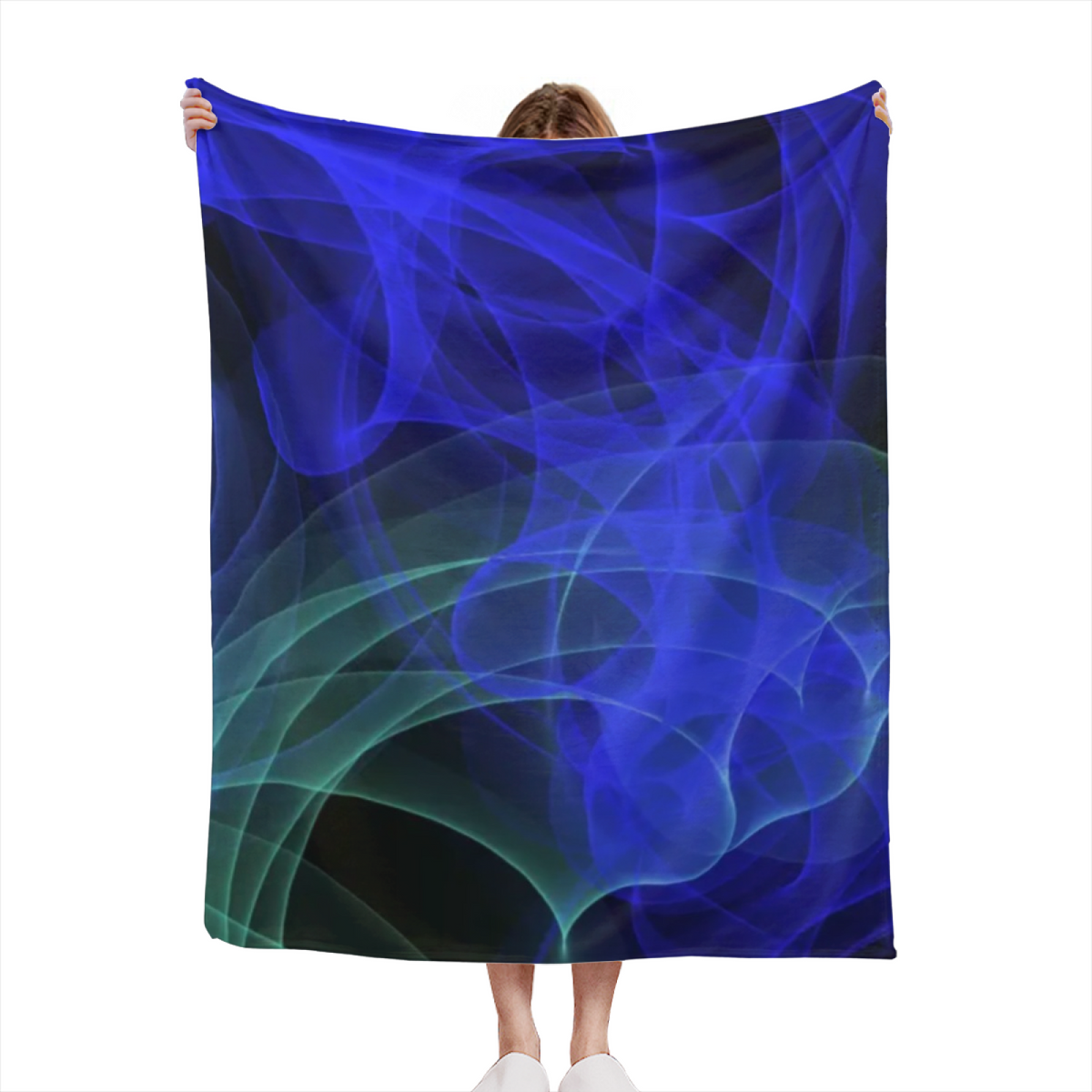 Pastel Multicolor Whimsical Decor Plush Flannel Throw ¨C Hazy Blossom Edition