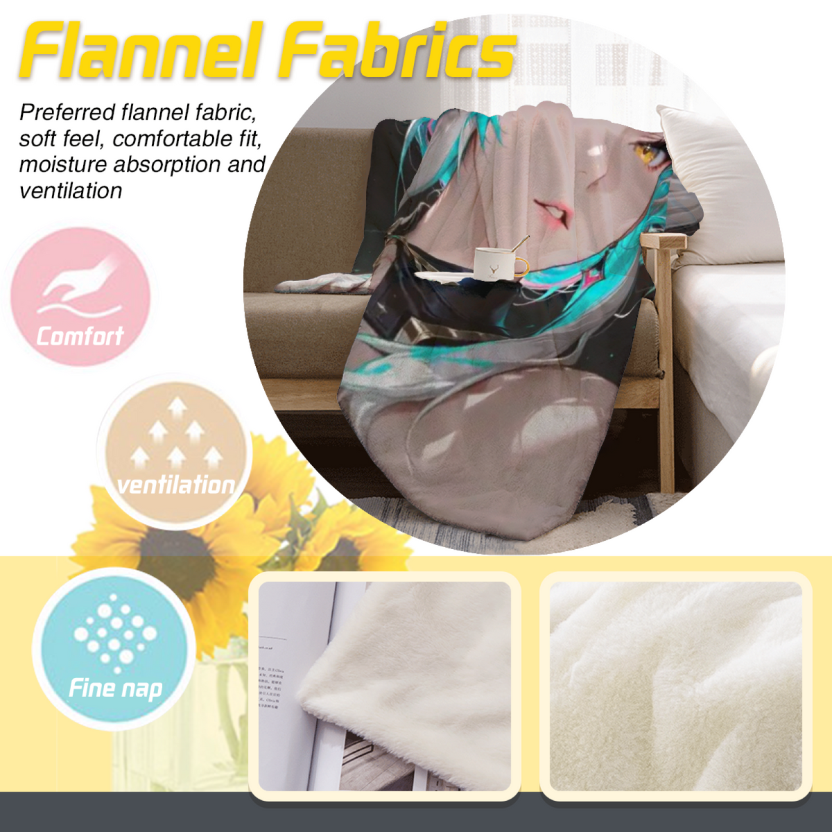 Riverstone Mosaic Soft Flannel Blanket in Dusty Lilac