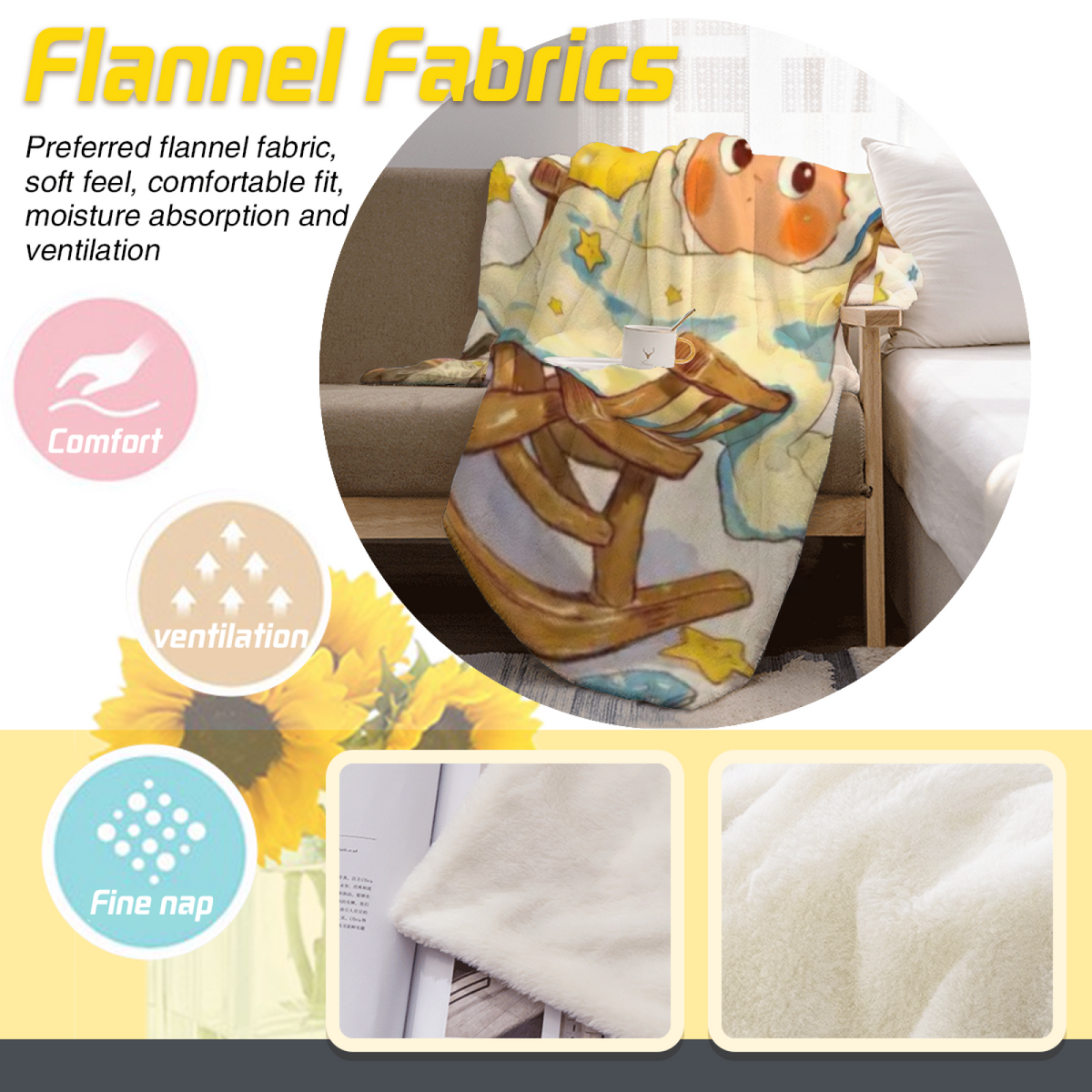 Eclectic Design Heather Petal Warm Coral Flannel Sofa Throw
