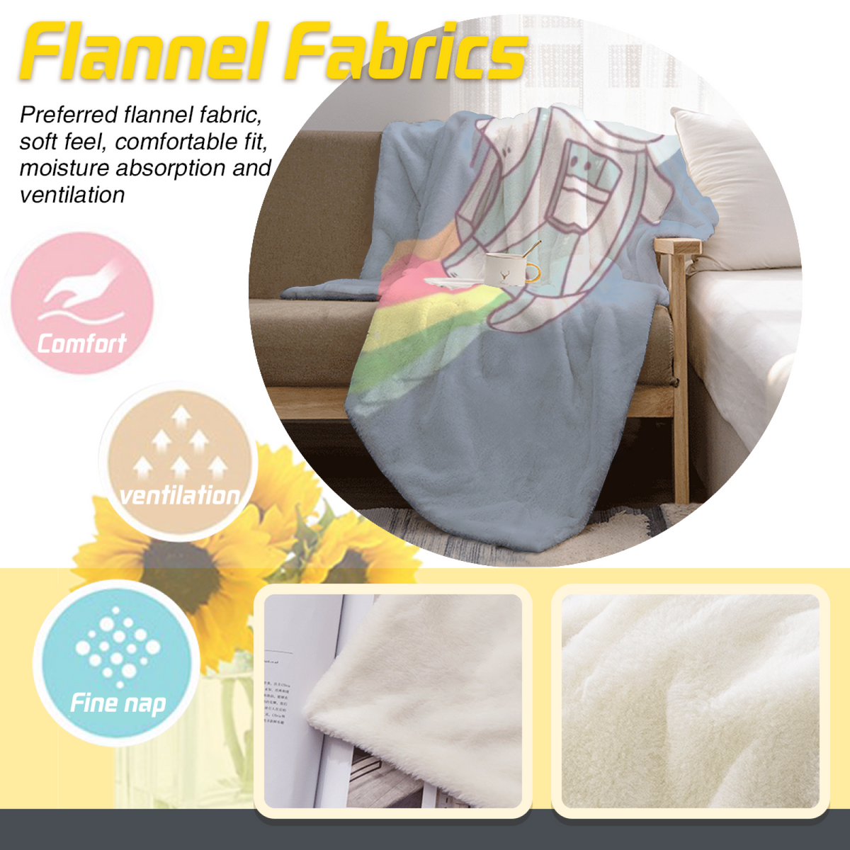 Oceanic Horizon Home Accent Soft Flannel Blanket ¨C Warm Coral