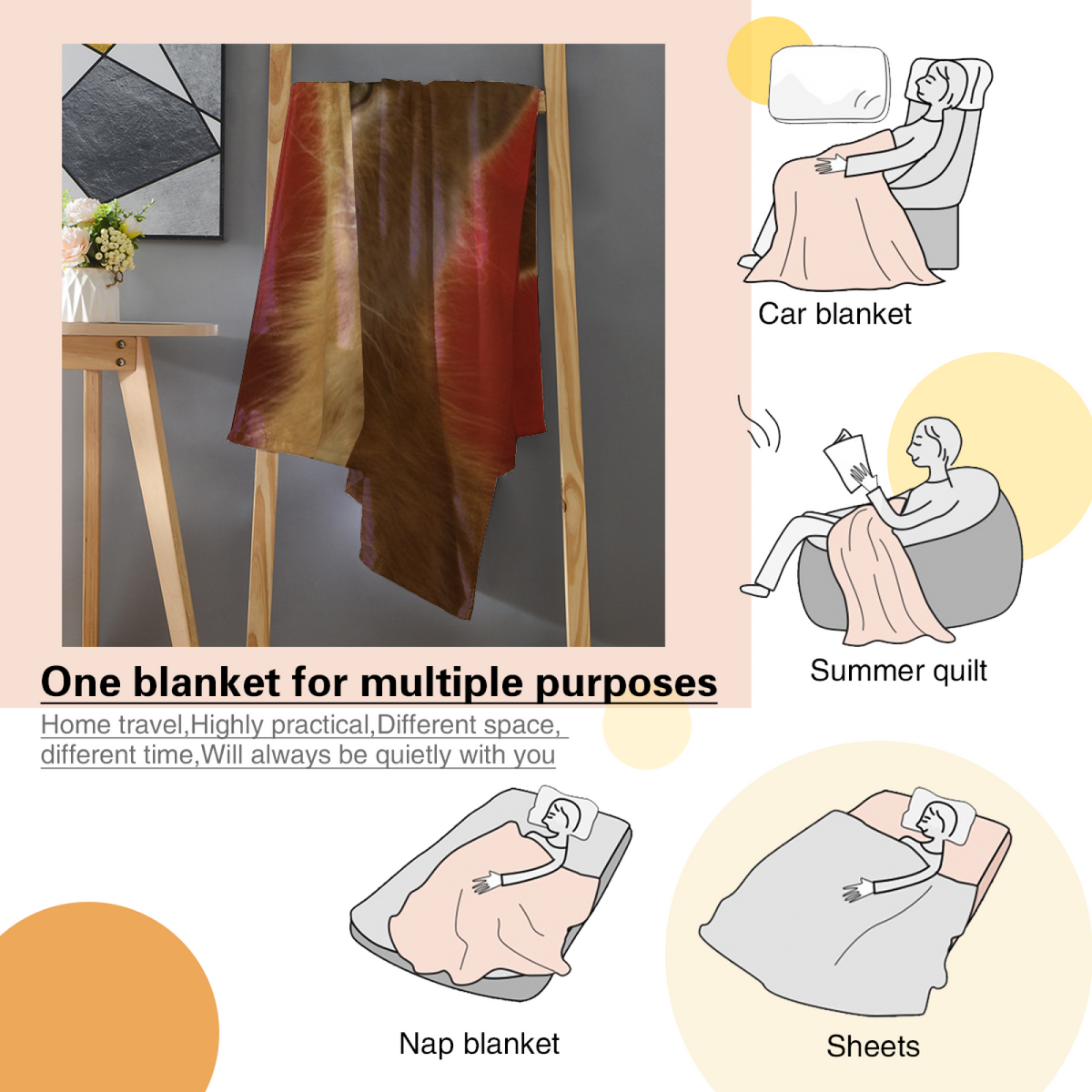 Earthy Neutral Frosted Daydream Lightweight Flannel Throw ¨C Contemporary Pattern