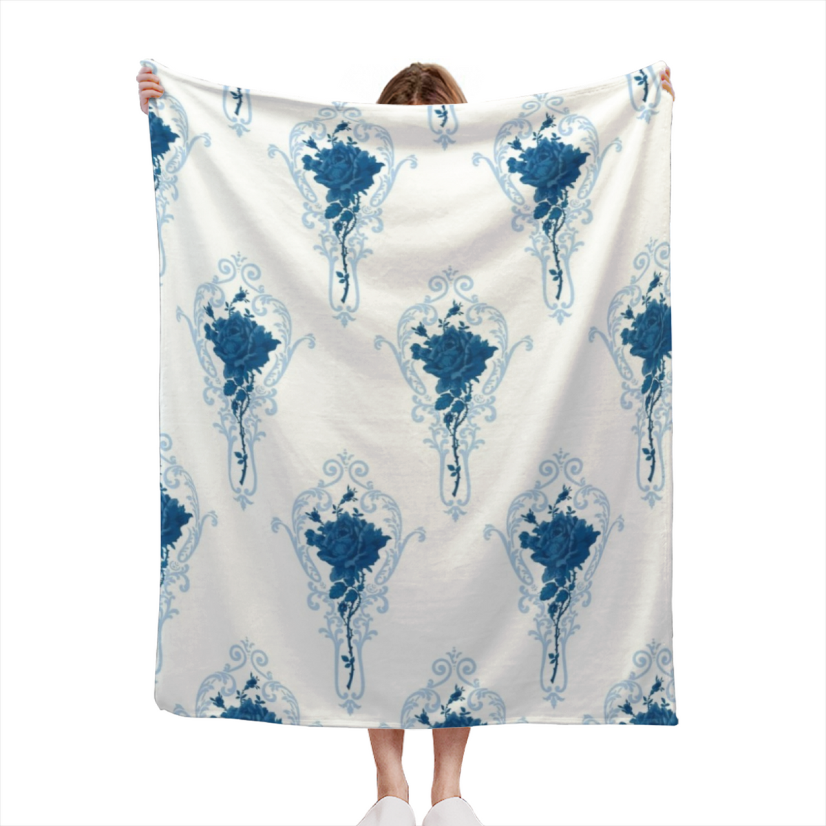 Soft Minimalist All-Season Flannel Blanket ¨C Seaside Lagoon Collection