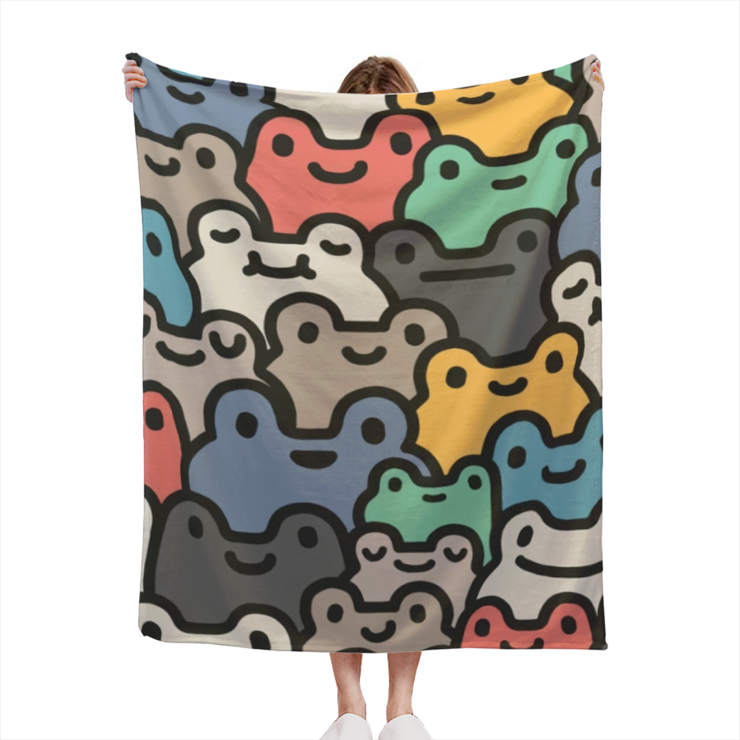 Colorful Contemporary Art Throw Blanket ¨C Stylish Graphic Printed Blanket
