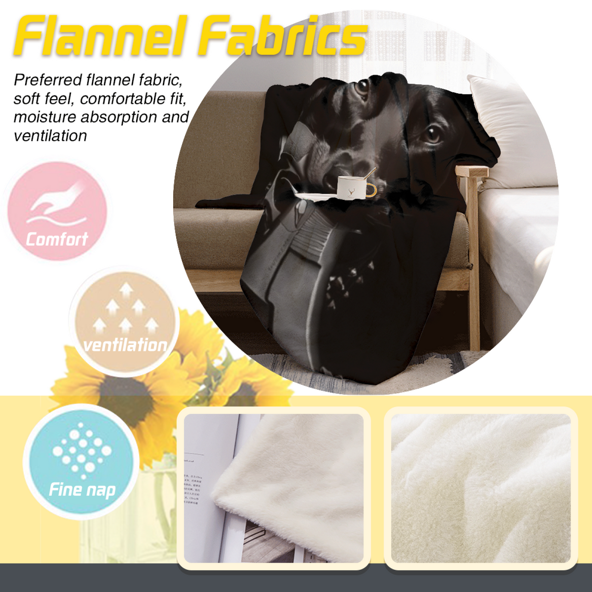 Eclectic Design Aurora Ripple Soft Neutral Cozy Flannel Bed Blanket