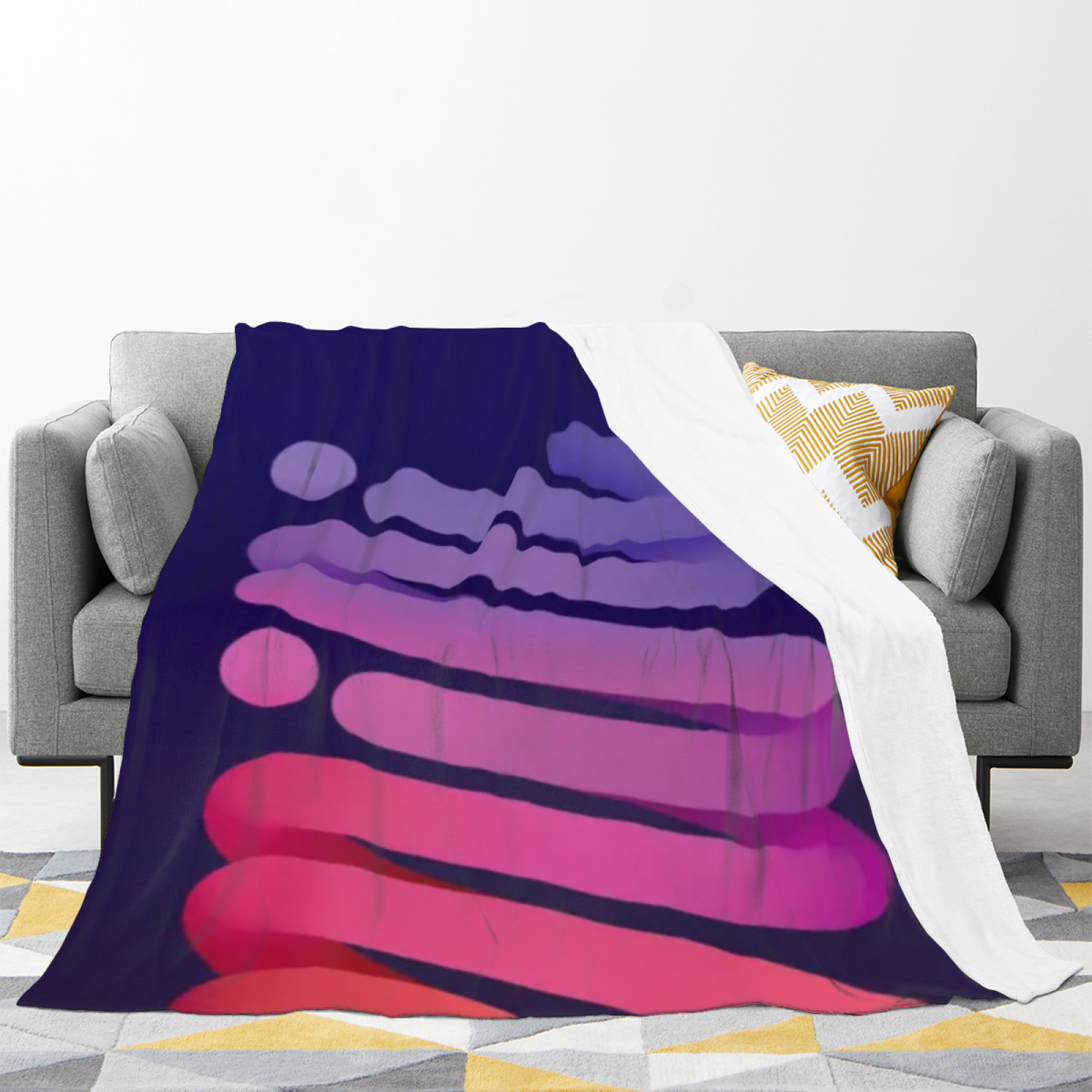 Soft Minimalist Plush Flannel Throw ¨C Enchanted Hearth Collection