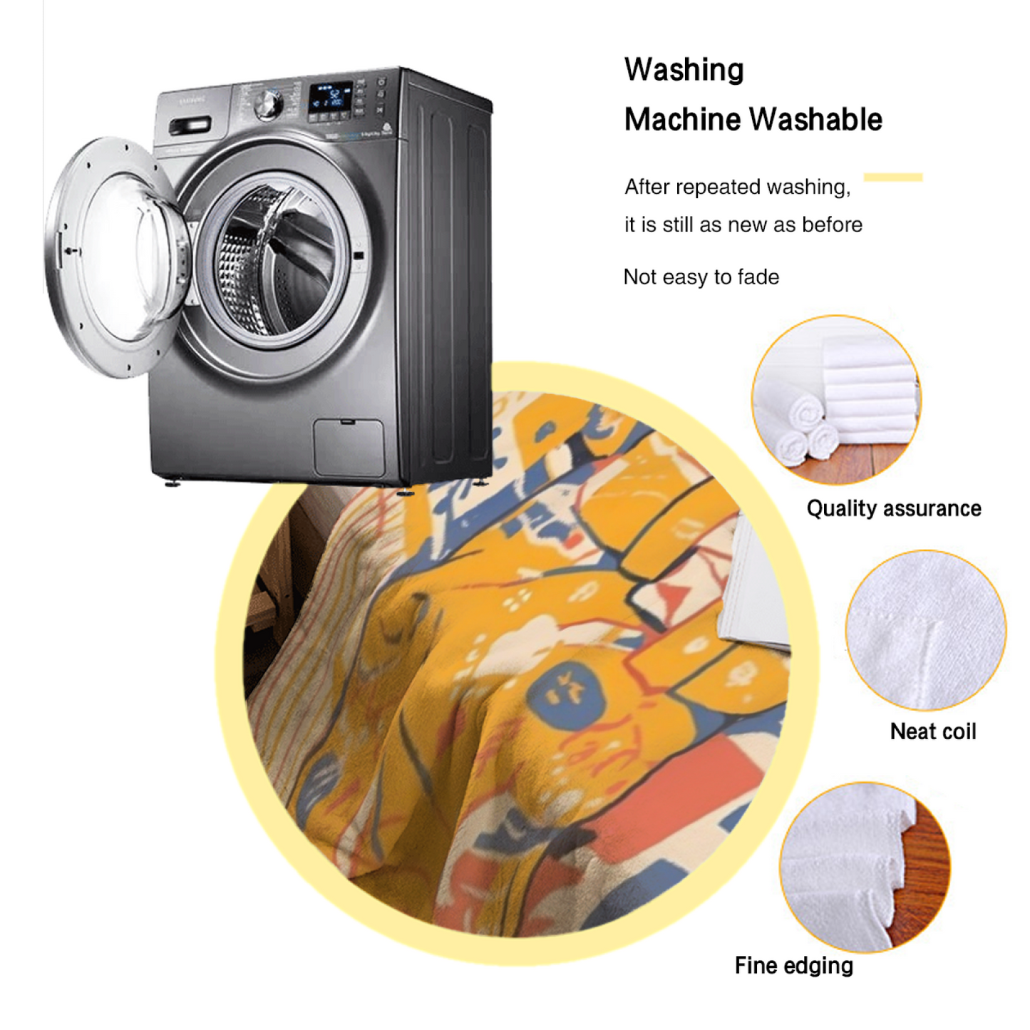 Colorful Artistic Throw Blanket ¨C Modern Decorative Graphic Design