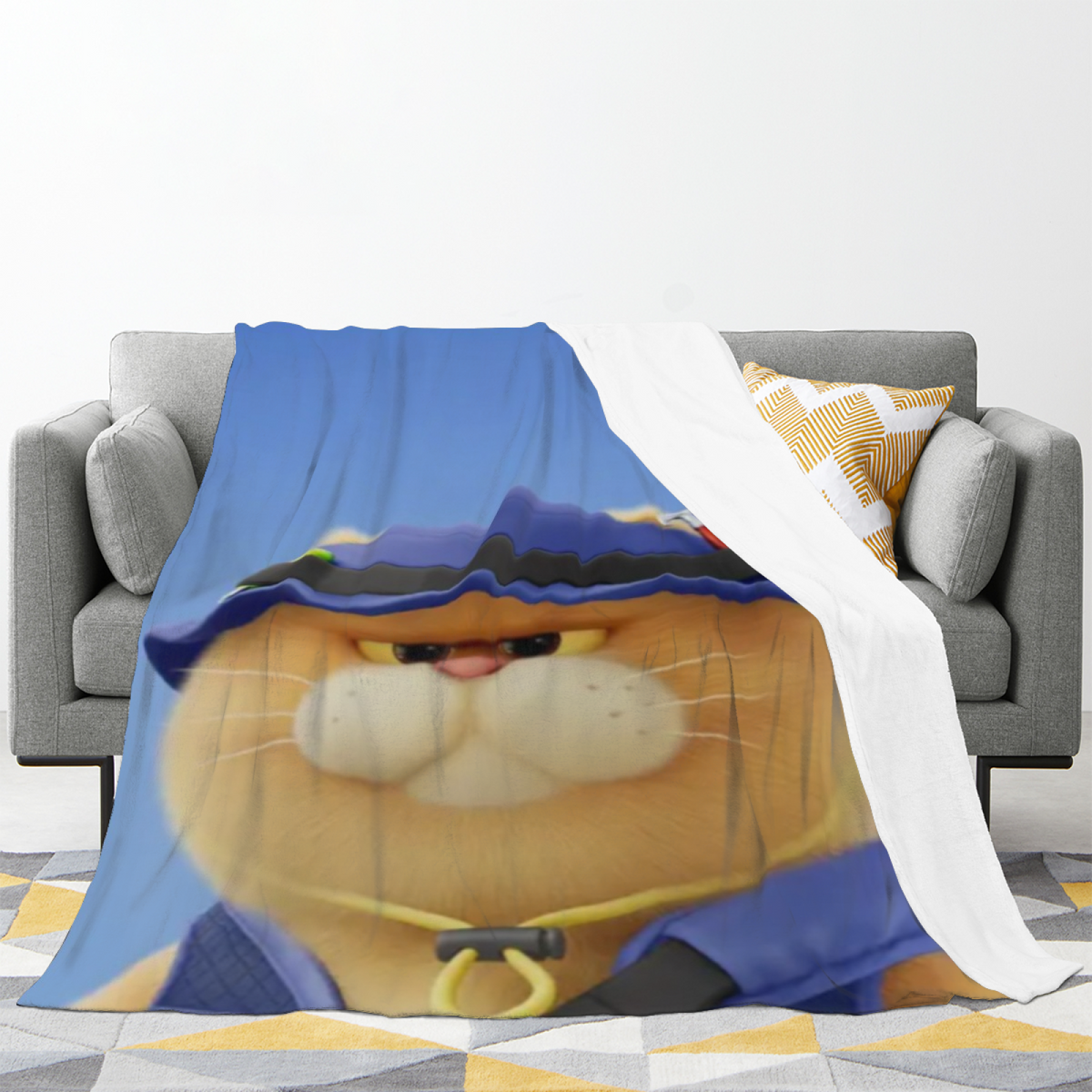 Hazy Vista Pastel Multicolor Modern Art Decorative Flannel Blanket