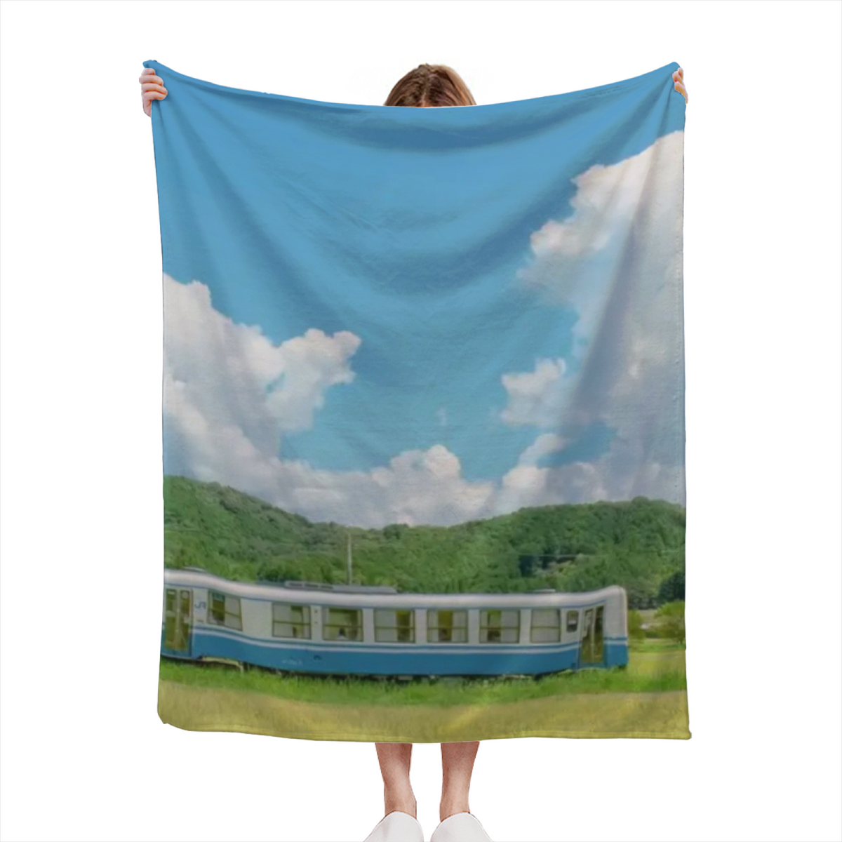 Flannel Throw Blanket with Rustic Treasure Cozy Cottage Artwork