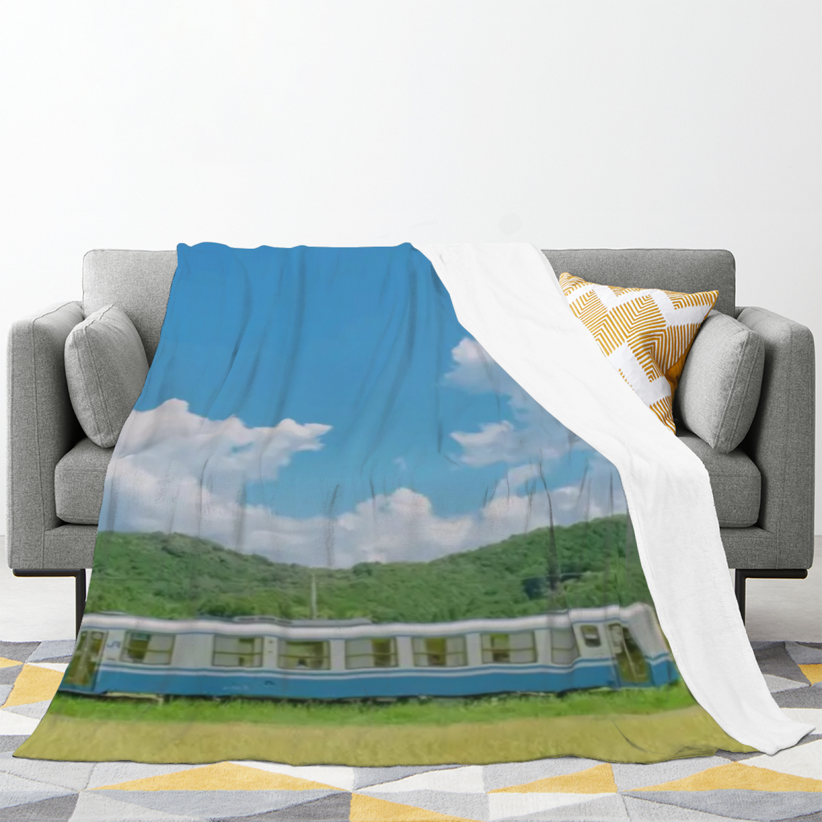 Flannel Throw Blanket with Rustic Treasure Cozy Cottage Artwork