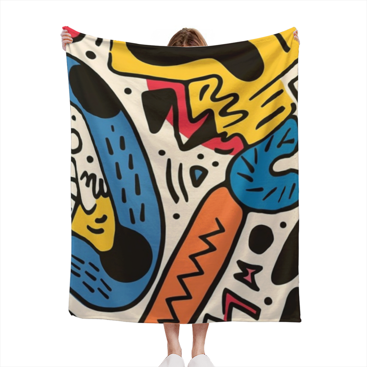 Eclectic Soft Neutral Juniper Reverie Soft Flannel Blanket