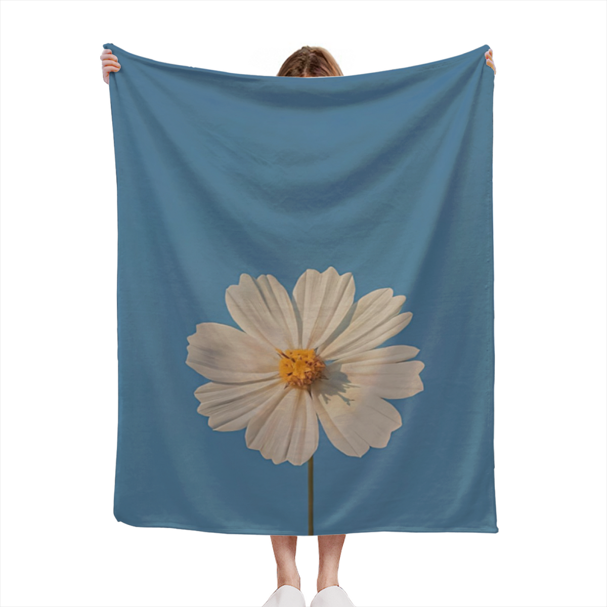 Harvest & Grove Playful Graphic Plush Flannel Throw