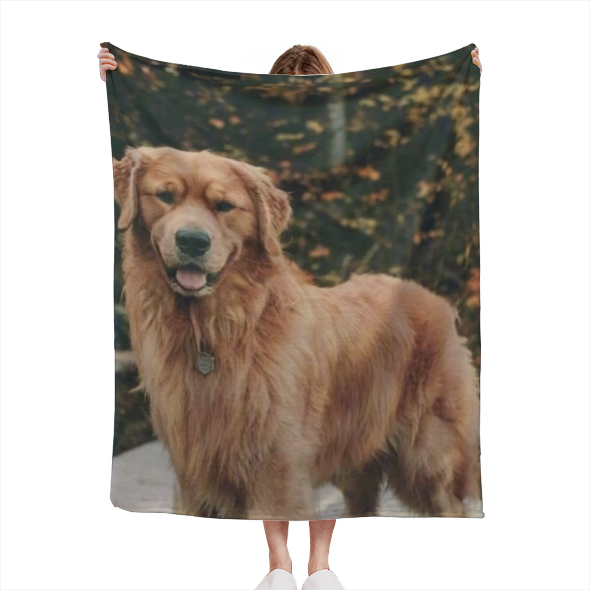 Cedar Tapestry Soft Neutral Art Cozy Flannel Bed Blanket