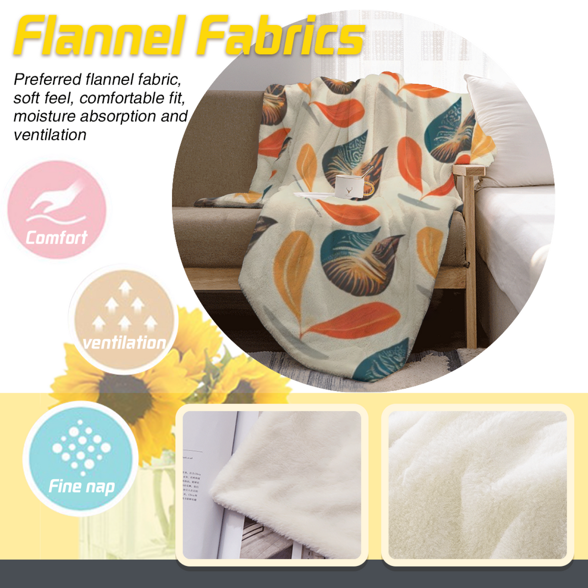 Earthy Neutral Celestial Mirage Lightweight Flannel Throw ¨C Contemporary Pattern